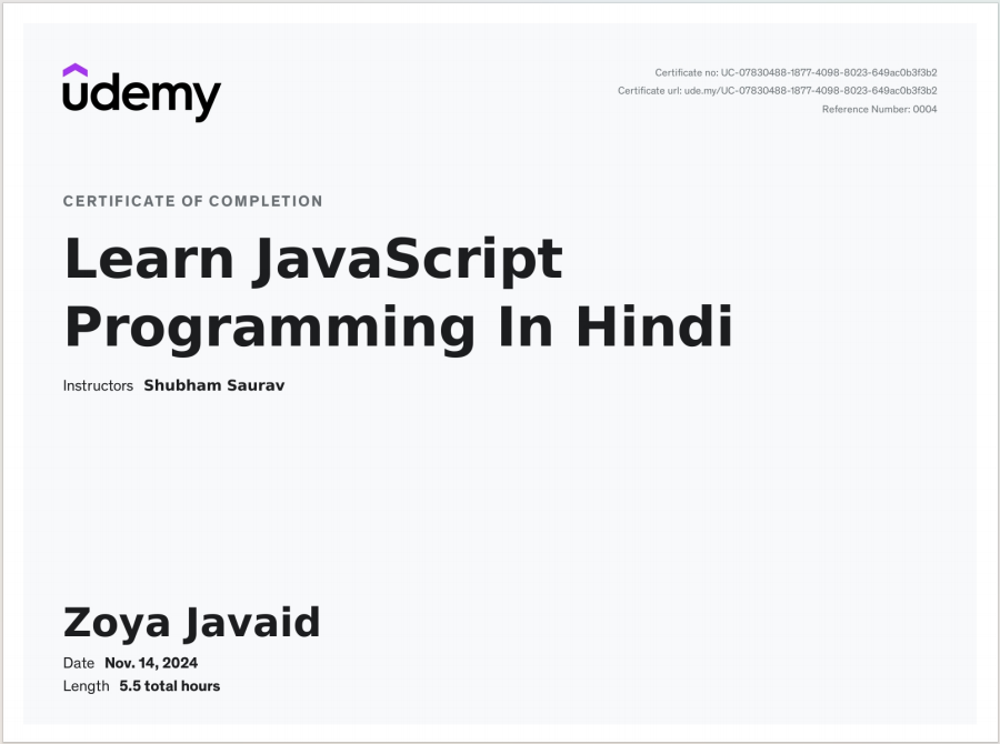 Certificate 3